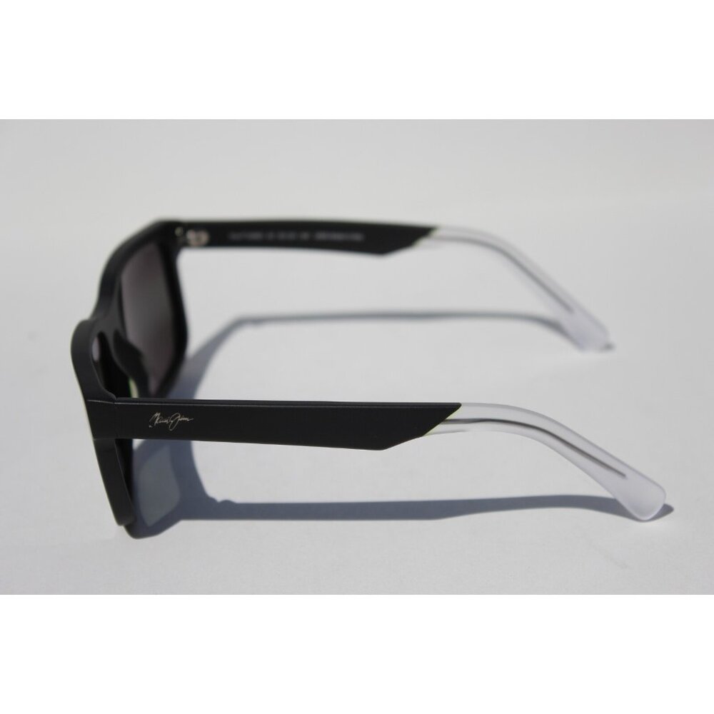 MAUI JIM Stone Shack POLARIZED Sunglasses 862-02 Black Crystal/Gray NEW Italy - Picture 6 of 11